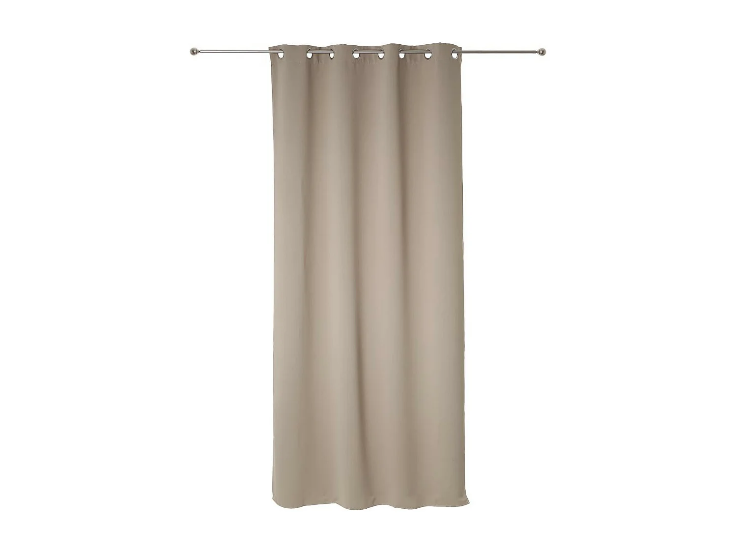 Lot de 2 Rideaux Occultants Beige Lin 135 x 240 cm