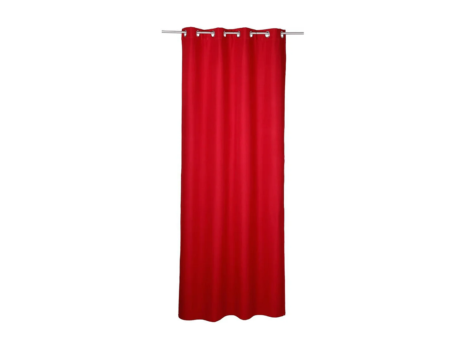 Rideau à œillets isolant doublure polaire Rouge 140 x 260 cm