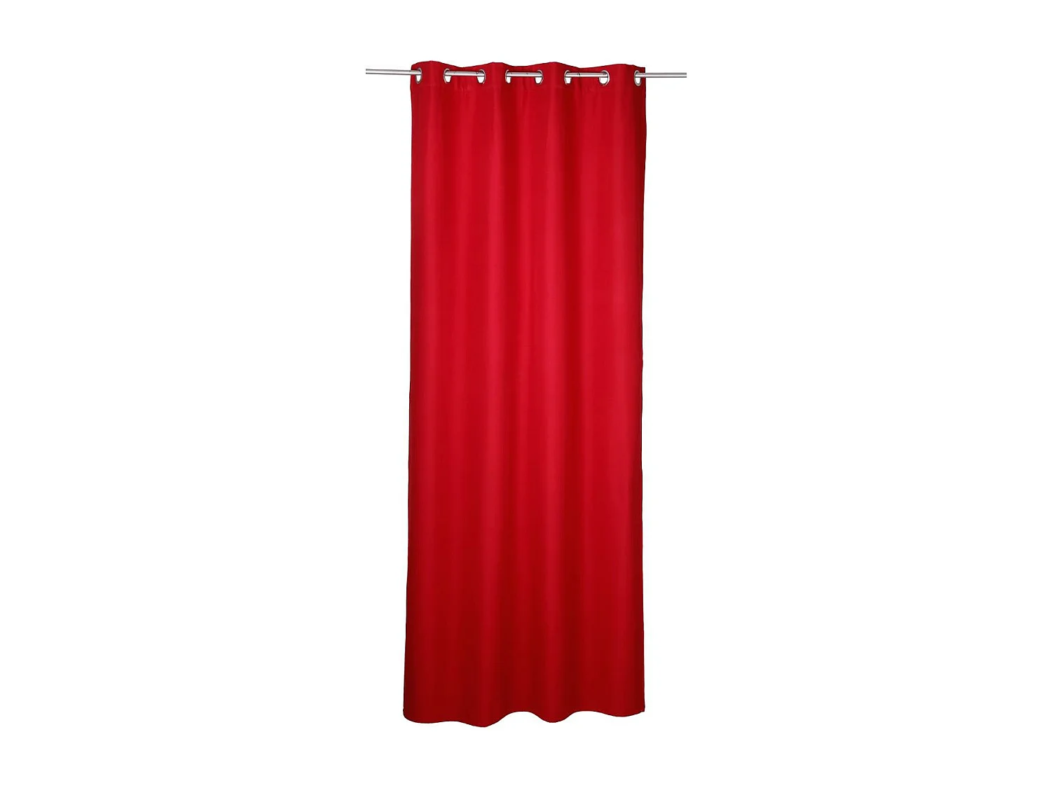 Rideau à œillets isolant doublure polaire Rouge 140 x 260 cm