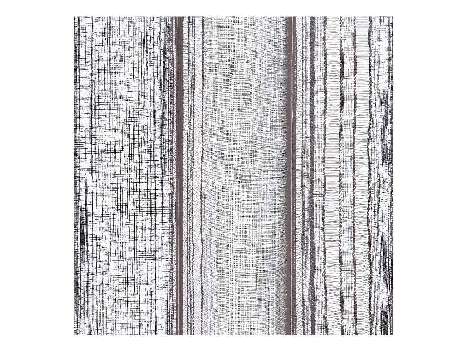 Voilage à œillets Gris motif lignes épurées 140 x 240 cm