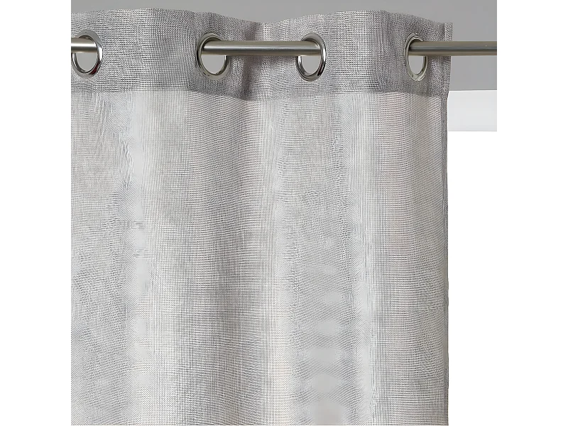 Rideau Gris Beige  Aspect Jute  140 x 260 cm