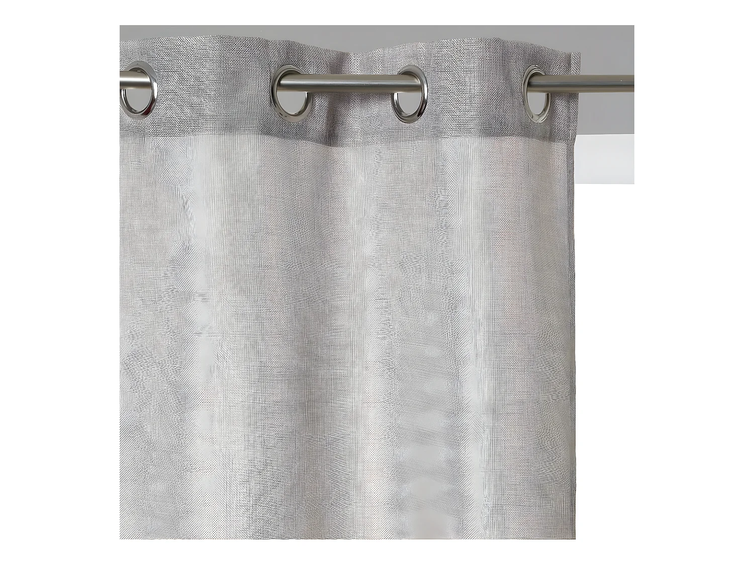 Rideau Gris Beige  Aspect Jute  140 x 260 cm