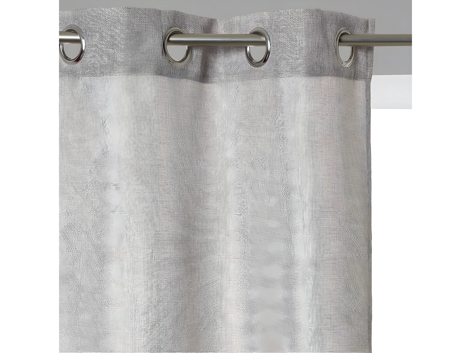 Rideau Gris Beige  Aspect Jute  140 x 260 cm