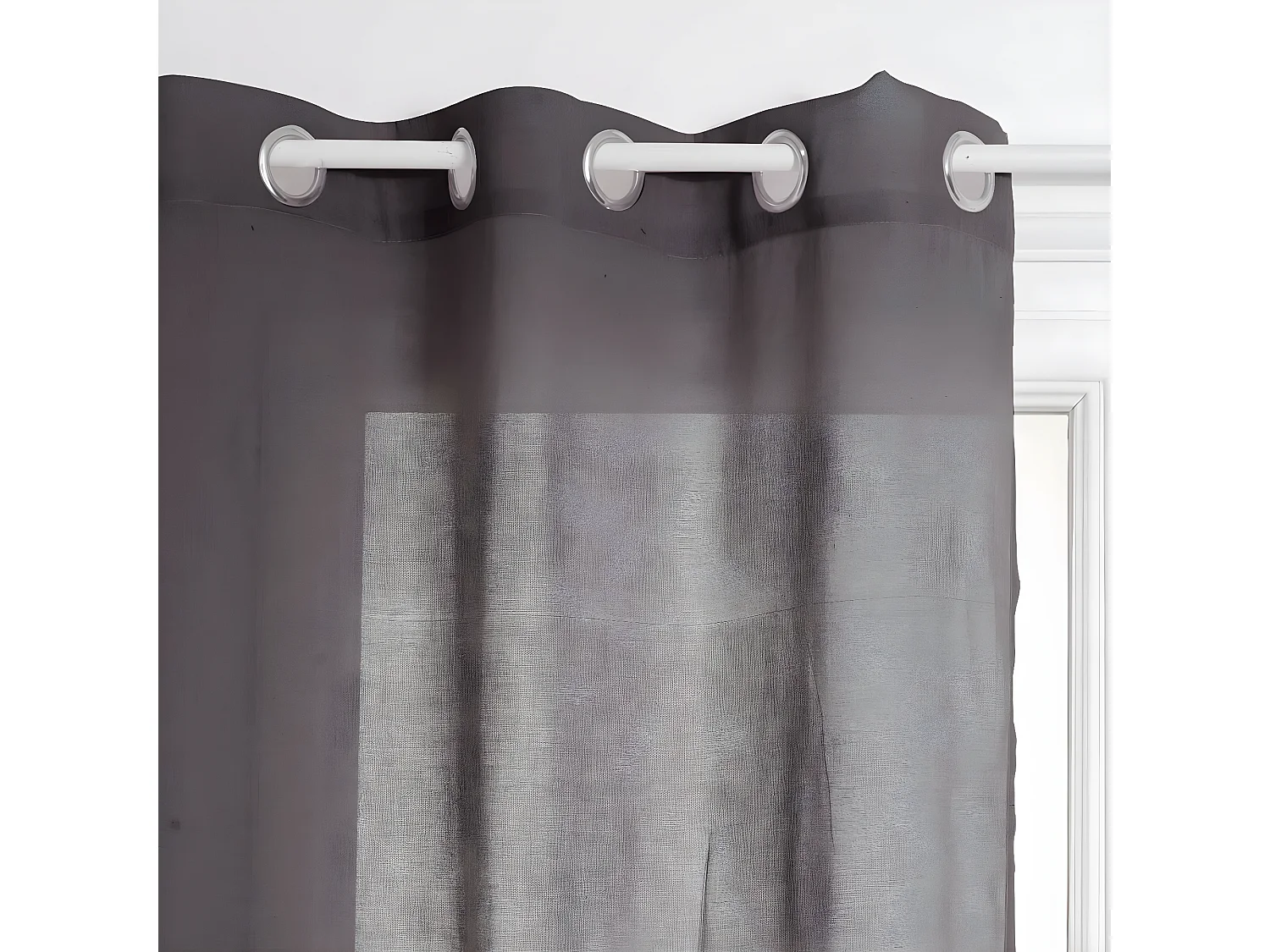 Voilage à œillets Ana Gris 140 x 240 cm