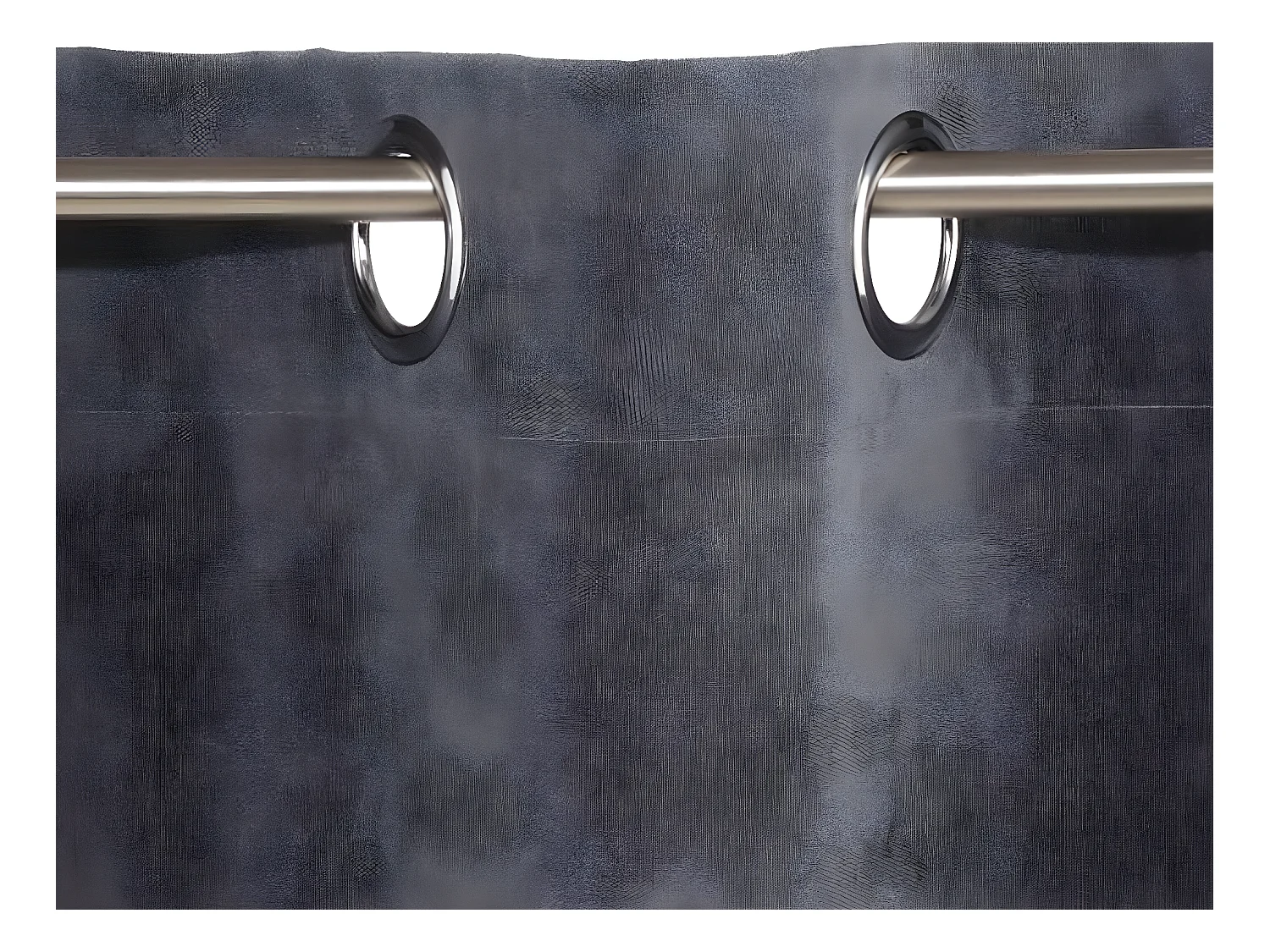 Rideau à œillets effet suédine Gris Foncé 140 x 260 cm