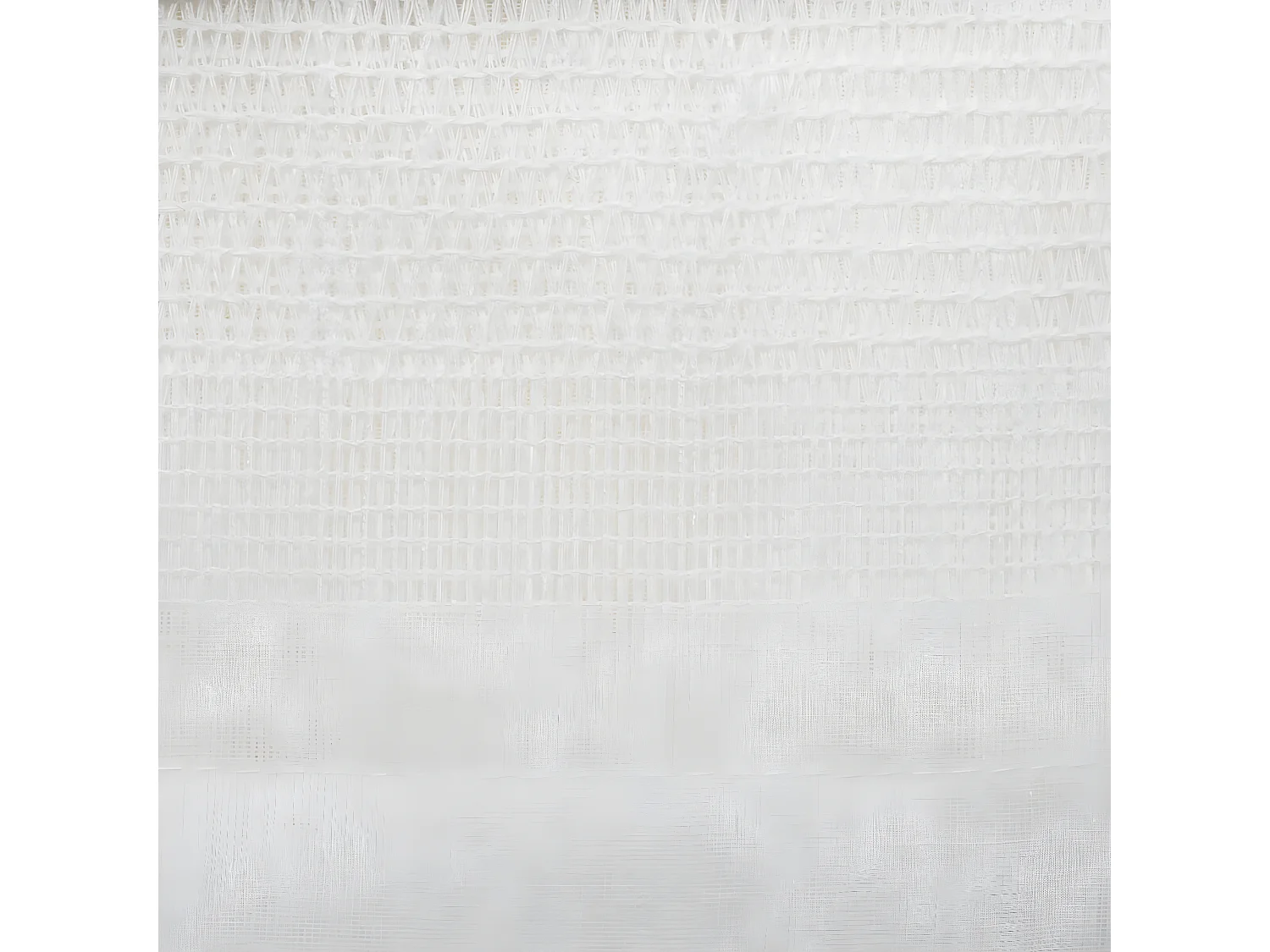 Voilage à œillets Blanc effet lin avec motifs ajourés 140 x 240 cm