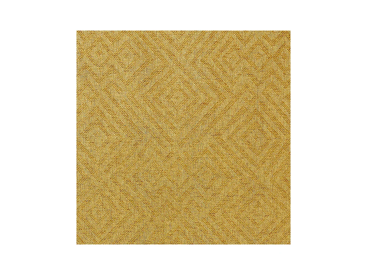 Rideau à œillets motif jacquard Jaune Ocre 140 x 260 cm