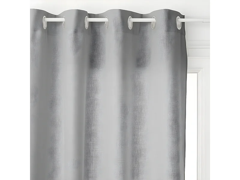Rideau à œillets Gris 140 x 260 cm