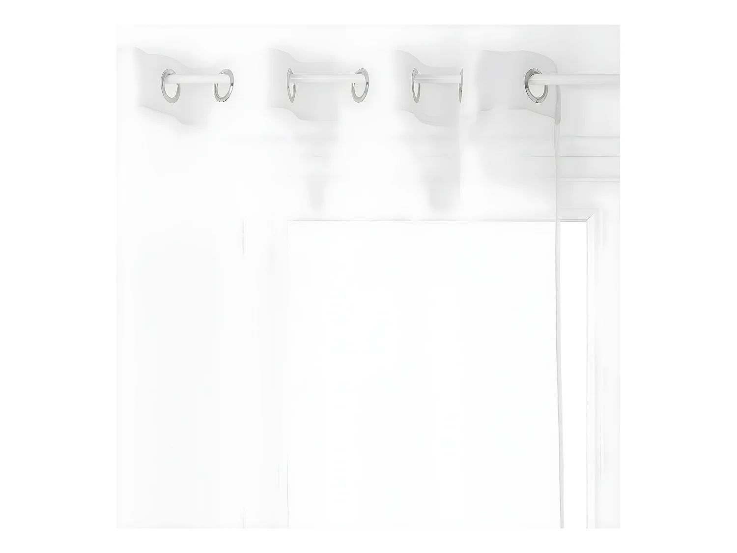 Voilage à œillets Blanc 135 x 240 cm