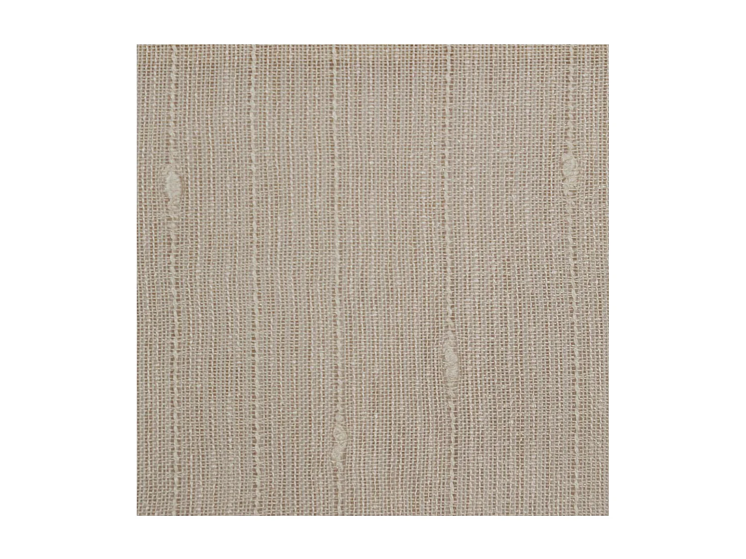 Voilage à œillets Beige Lin avec de fines rayures 140 x 240 cm