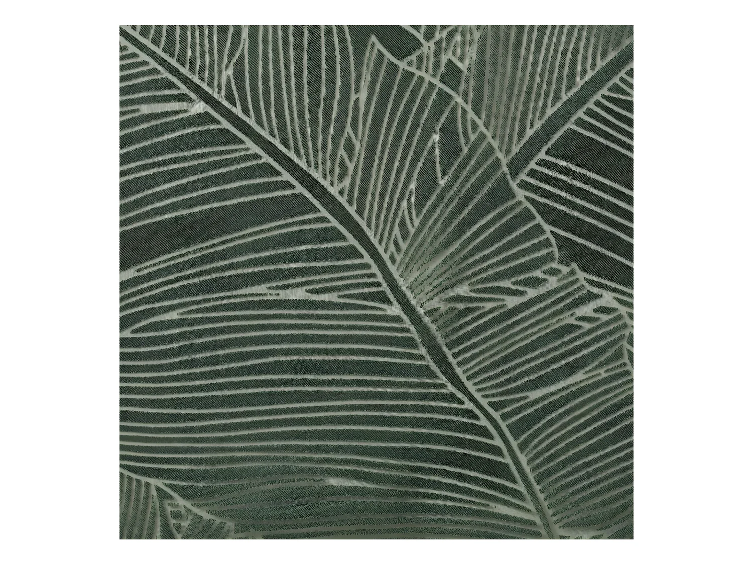 Voilage à œillets Vert motif Feuille 140 x 240 cm