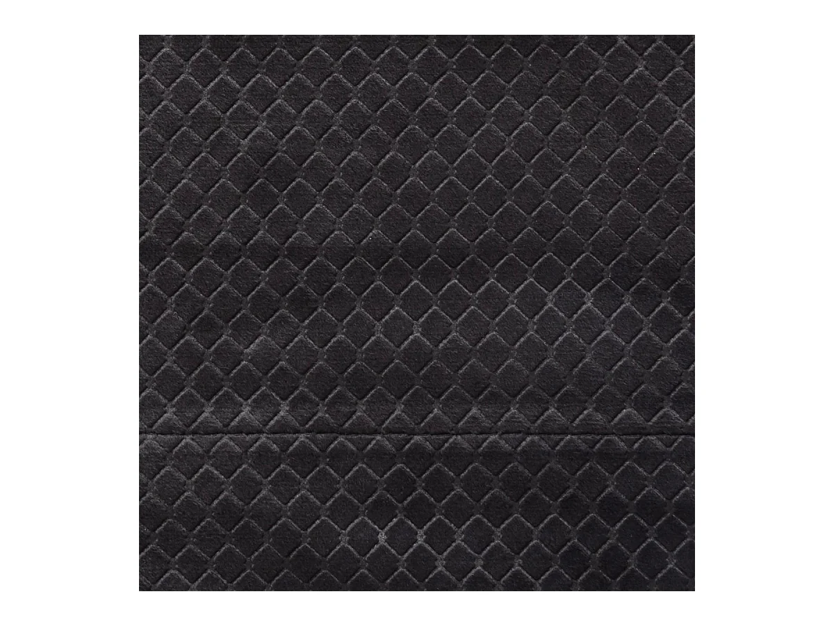 Rideau à œillets Occultant en Velours Gris motif en relief 140 x 260 cm