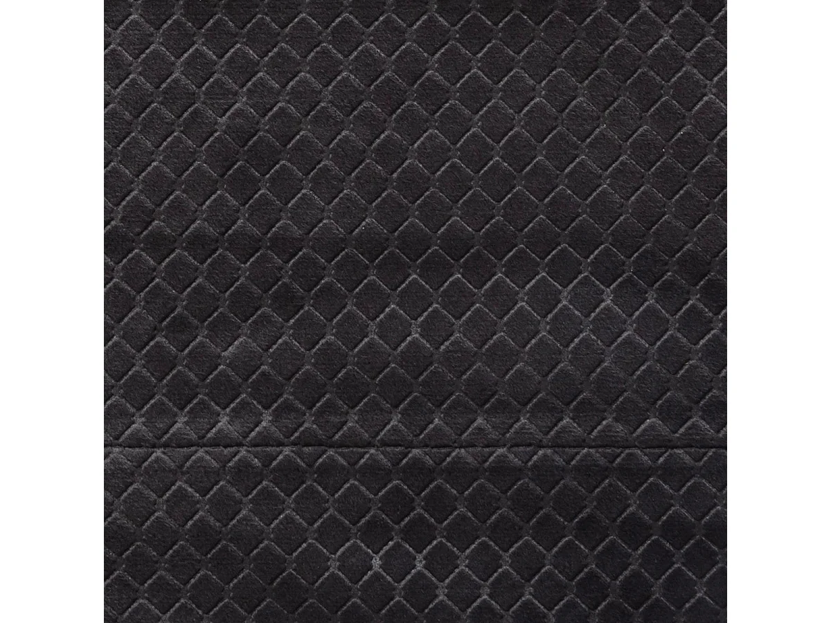 Rideau à œillets Occultant en Velours Gris motif en relief 140 x 260 cm