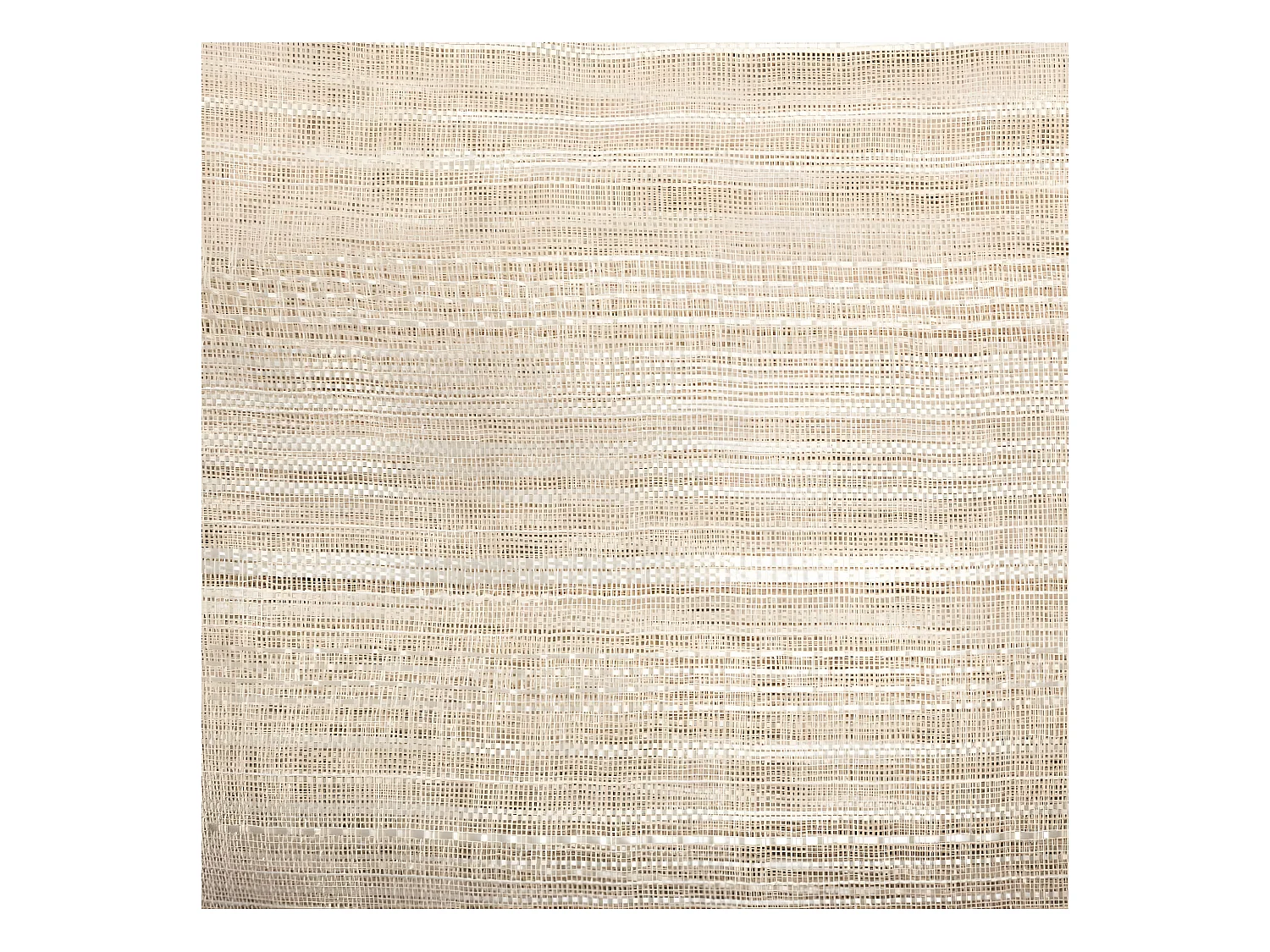 Voilage à œillets Beige Lin tissage à rayures 140 x 240 cm