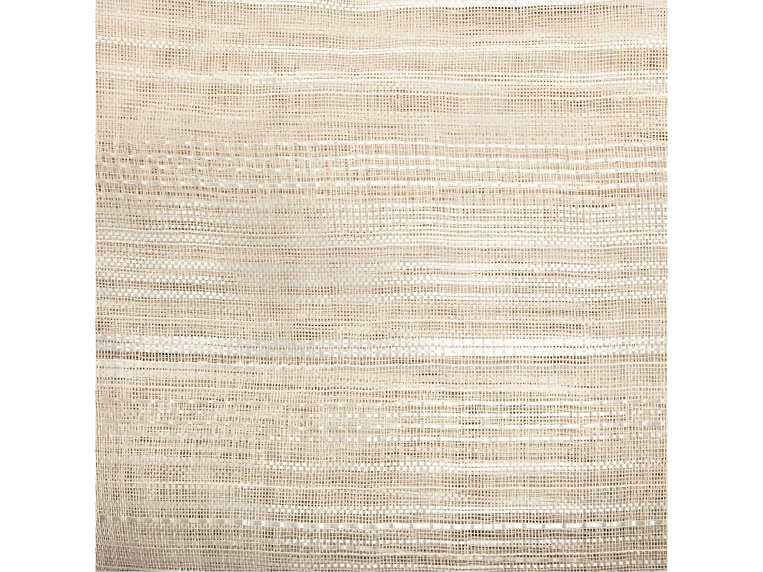 Voilage à œillets Beige Lin tissage à rayures 140 x 240 cm