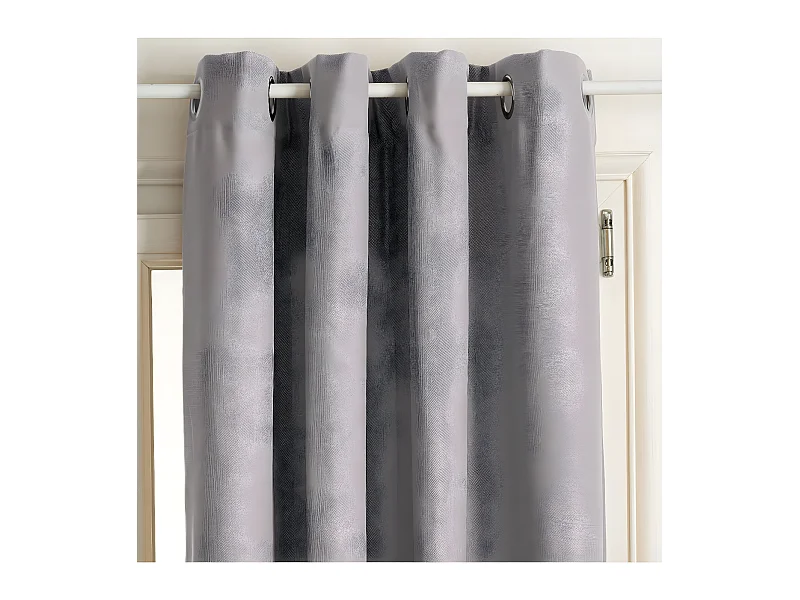 Rideau à œillets Isolant Beige Lin   140 x 260 cm