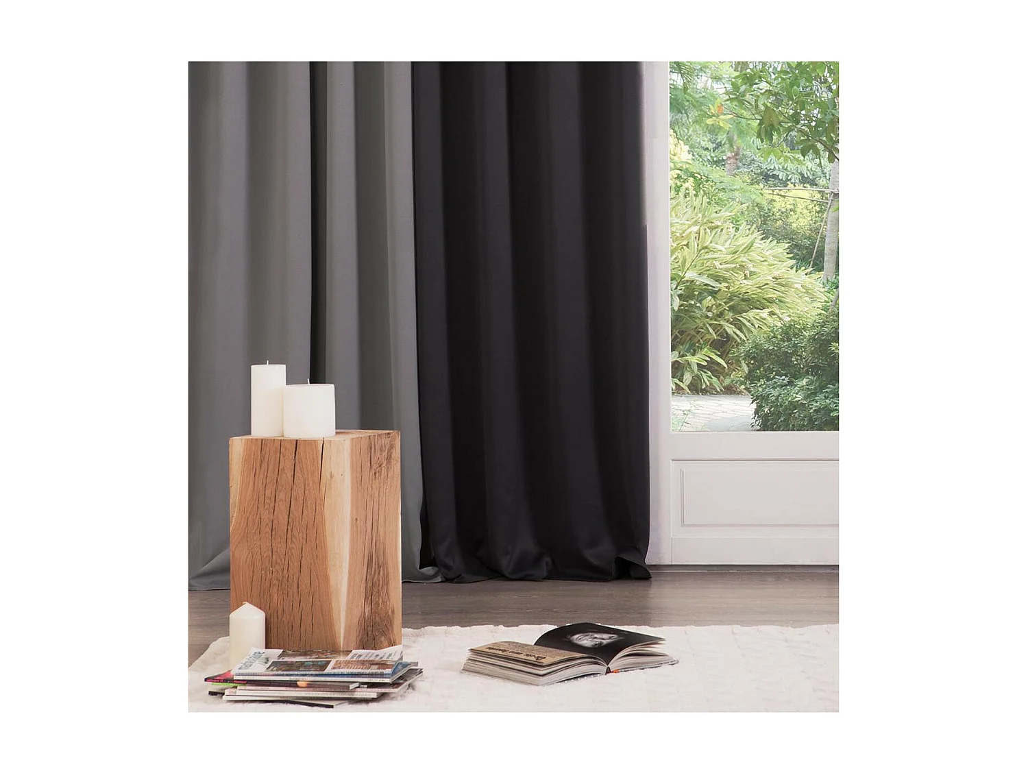 Cortina opaca elegante y sencilla