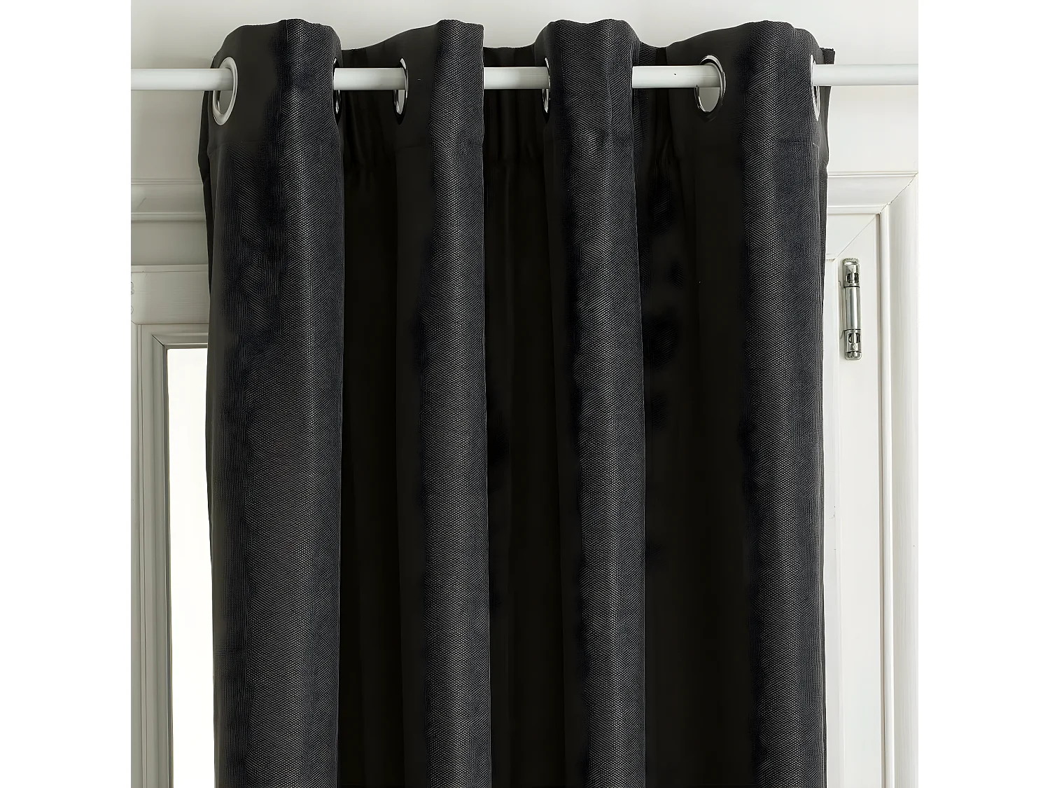 Rideau à œillets Isolant Gris foncé 140 x 260 cm