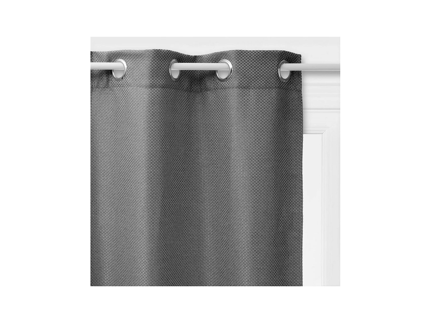 Rideau à œillets Occultant Gris Foncé 140 x 260 cm