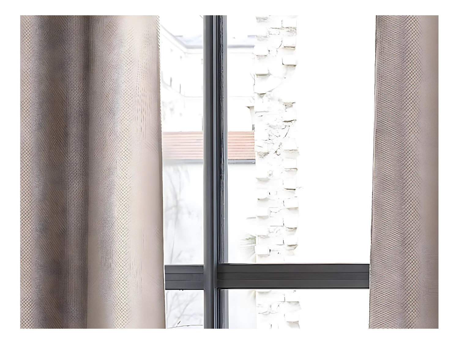 Rideau à œillets Occultant Gris Foncé 140 x 260 cm