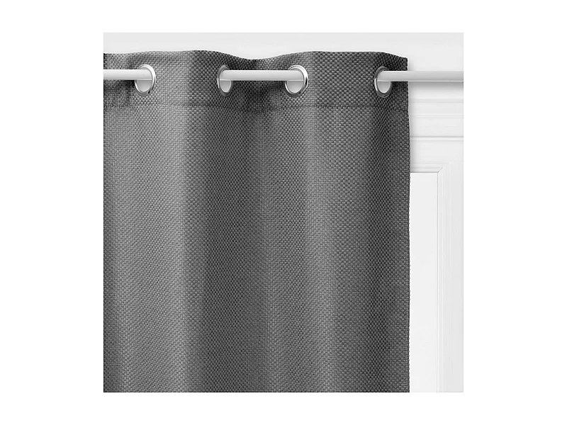 Rideau à œillets Occultant Gris Foncé 140 x 260 cm