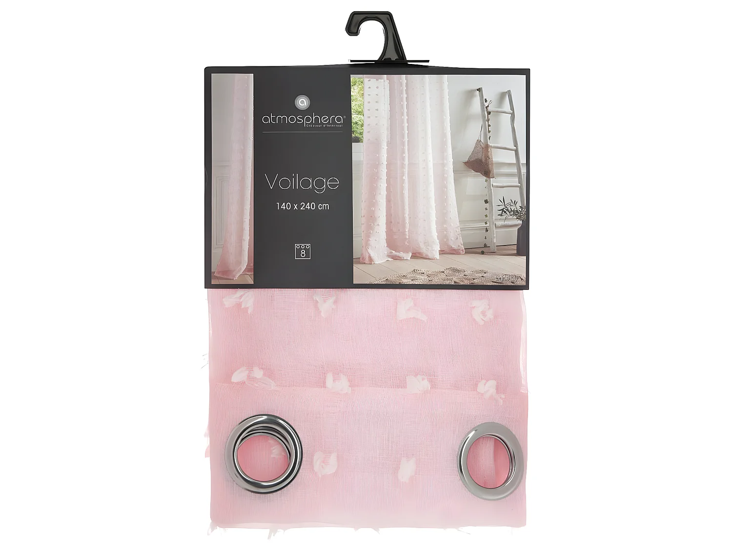 Vorhang rosa 240x140cm