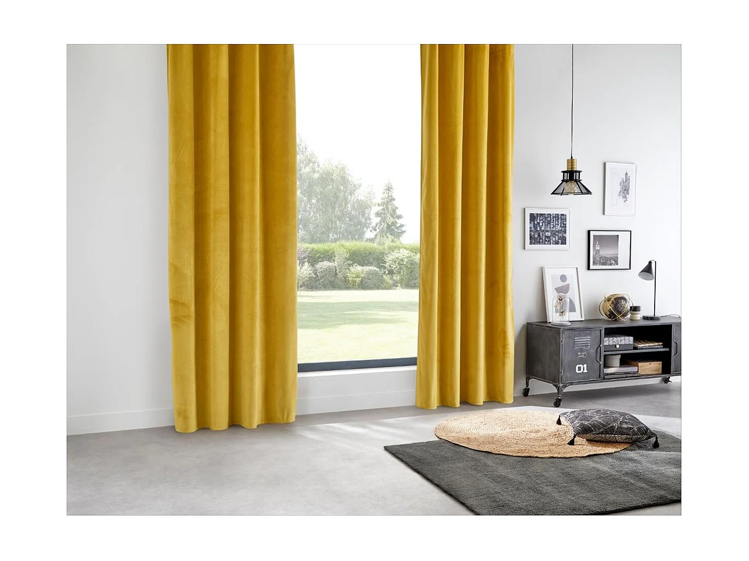 Blickdichter Samtvorhang 140 x 260 cm