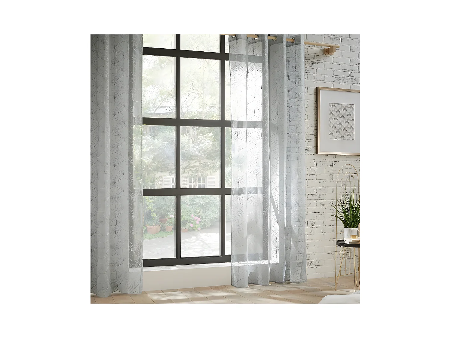 Visillo tamizado bordado Mia