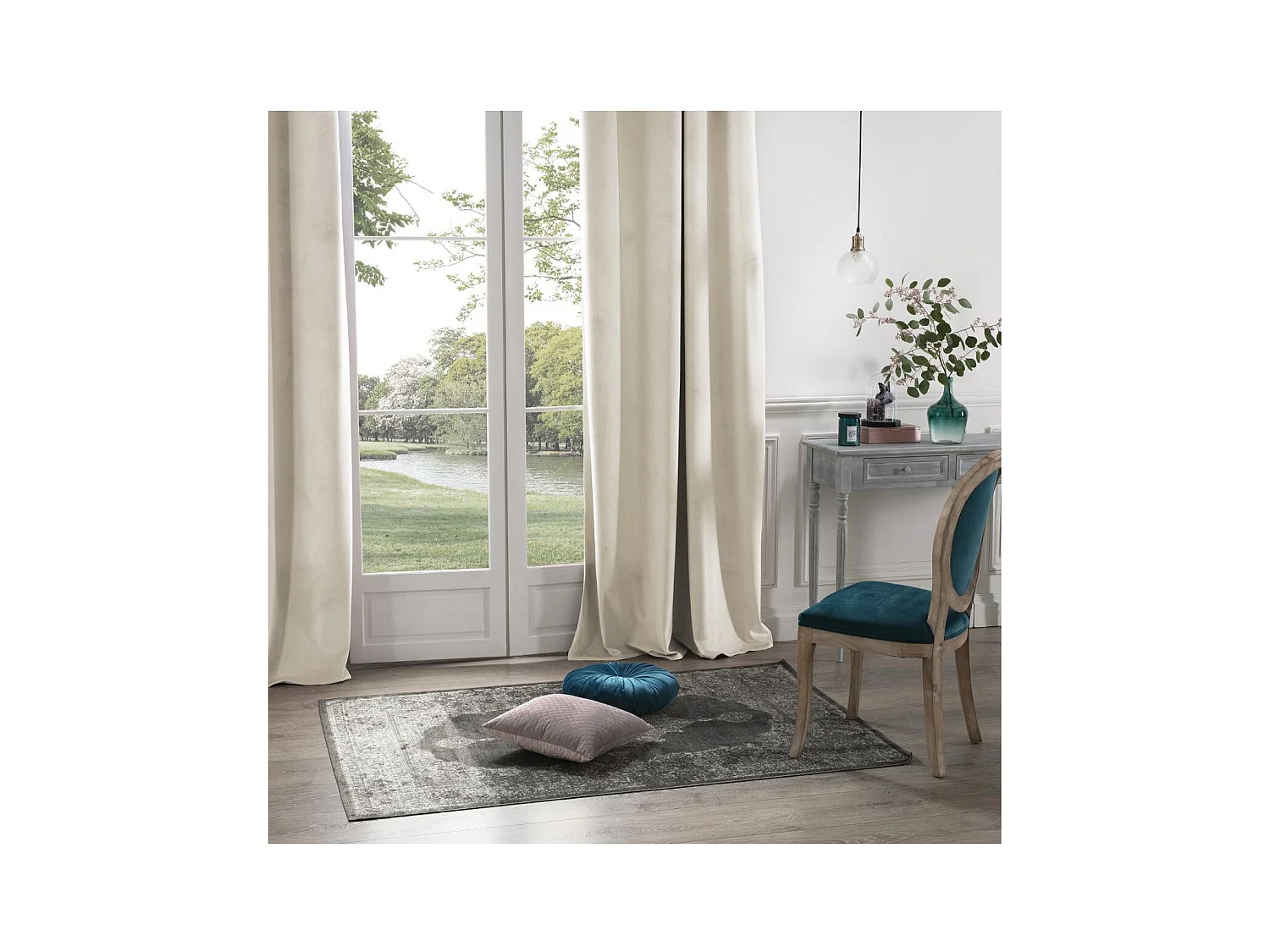 Cortina de terciopelo opaca 140 x 260 cm