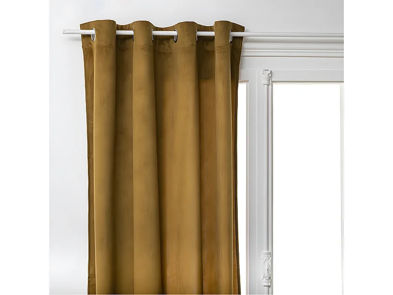 Rideau à œillets 140 x 260 cm Lilou Mordoré