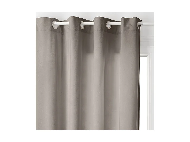 Rideau à œillets 140 x 260 cm Lilou Taupe