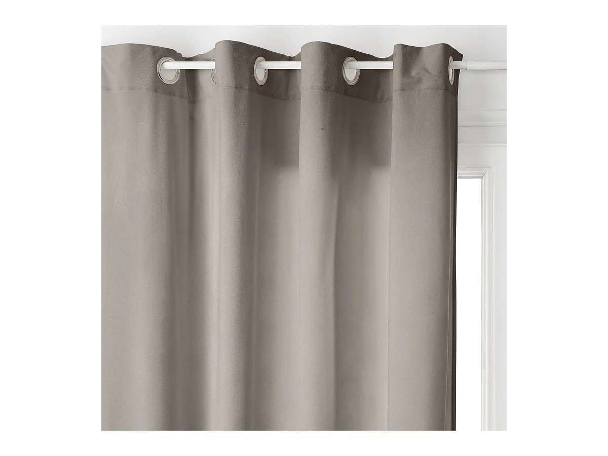 Rideau à œillets 140 x 260 cm Lilou Taupe