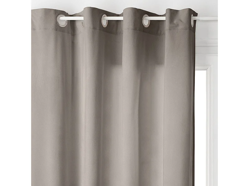 Rideau à œillets 140 x 260 cm Lilou Taupe