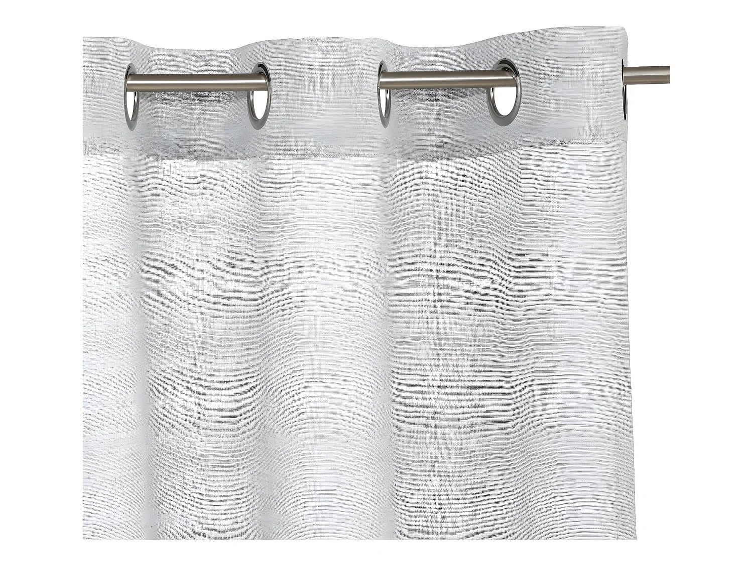 Voilage à œillets Gris 140 x 240 cm