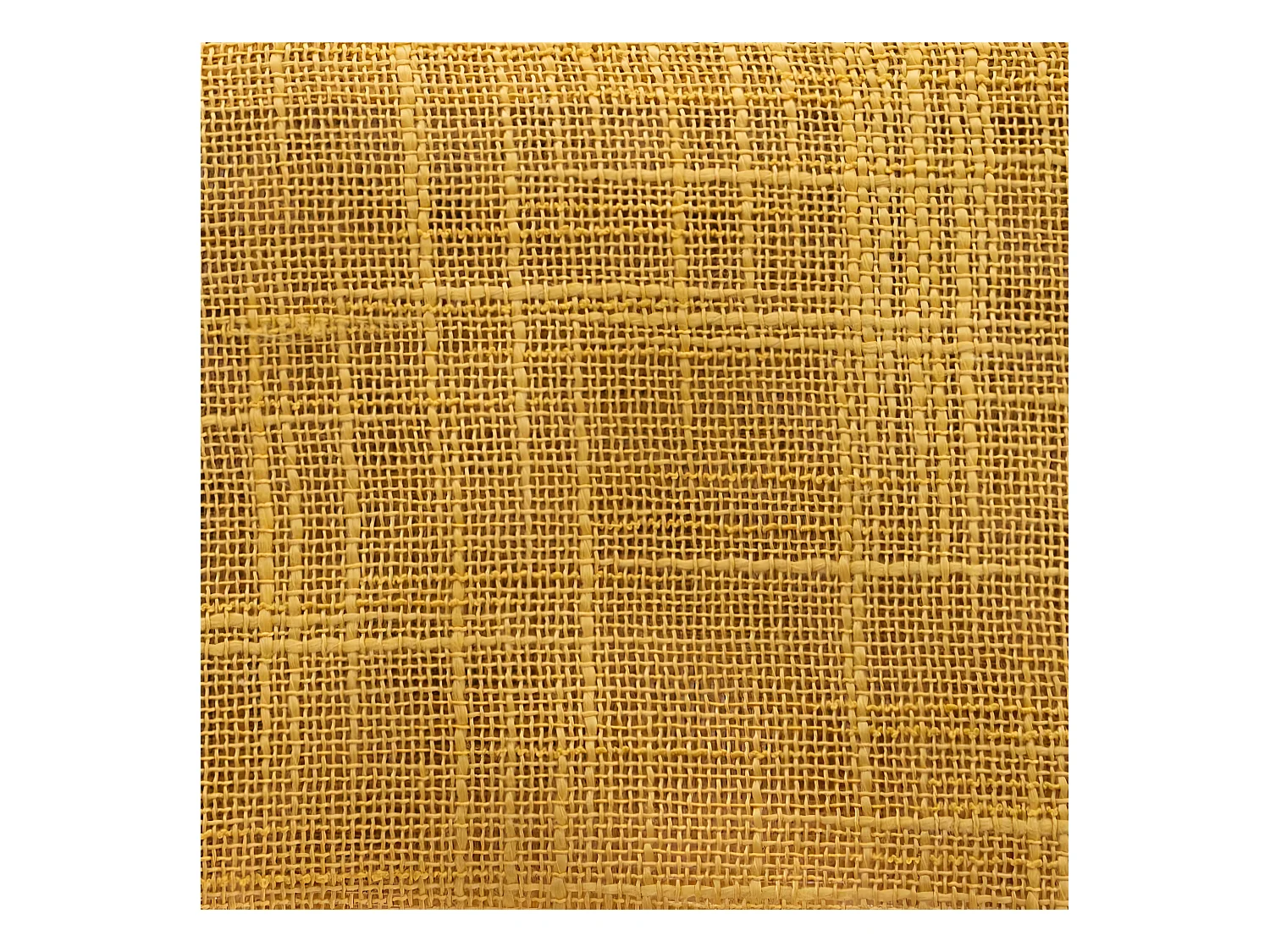 Voilage à œillets Jaune Ocre aspect satiné 140 x 240 cm