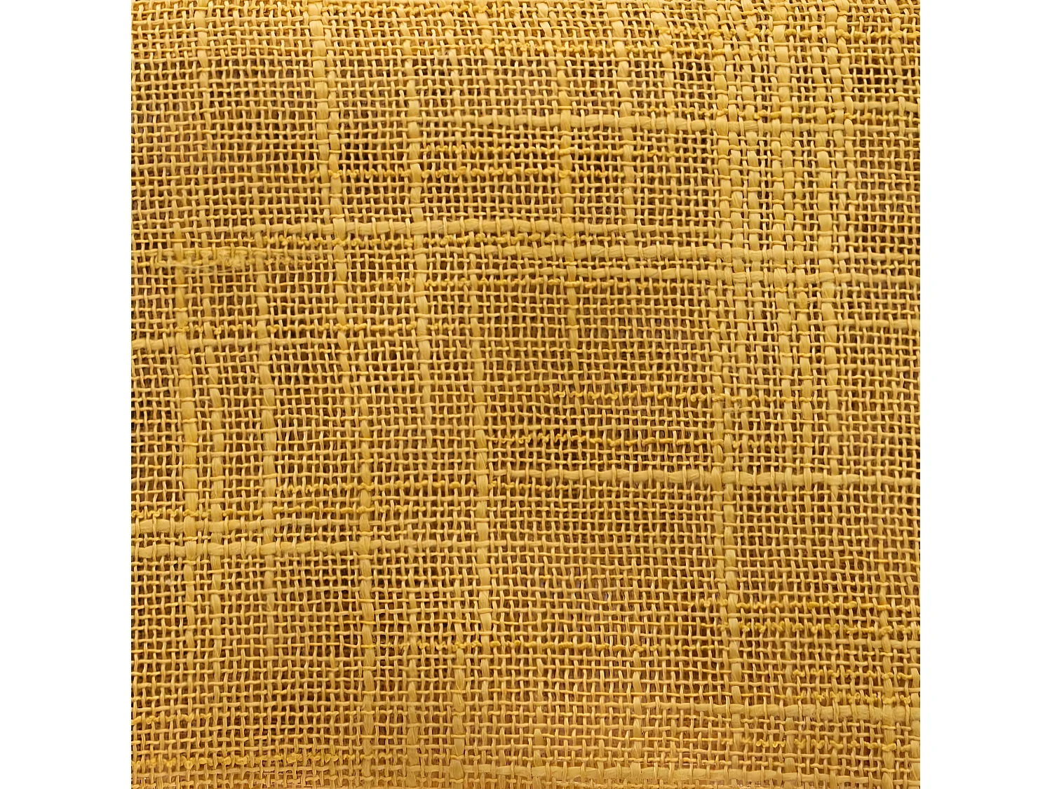 Voilage à œillets Jaune Ocre aspect satiné 140 x 240 cm