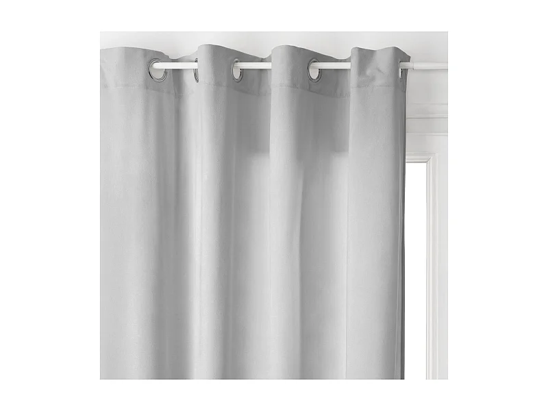 Rideau à œillets 140 x 260 cm Lilou Gris Clair