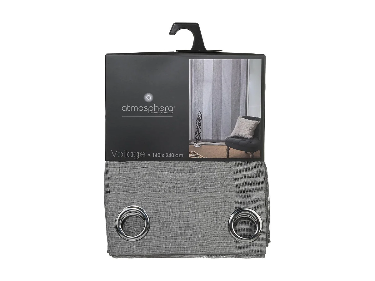 Voilage Gris Jude 140 x 240 cm