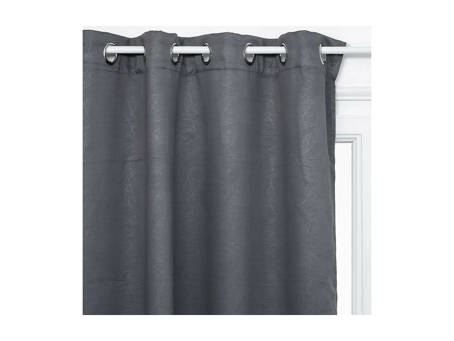 Cortina opaca con hojas de relieve 140 x 260 cm