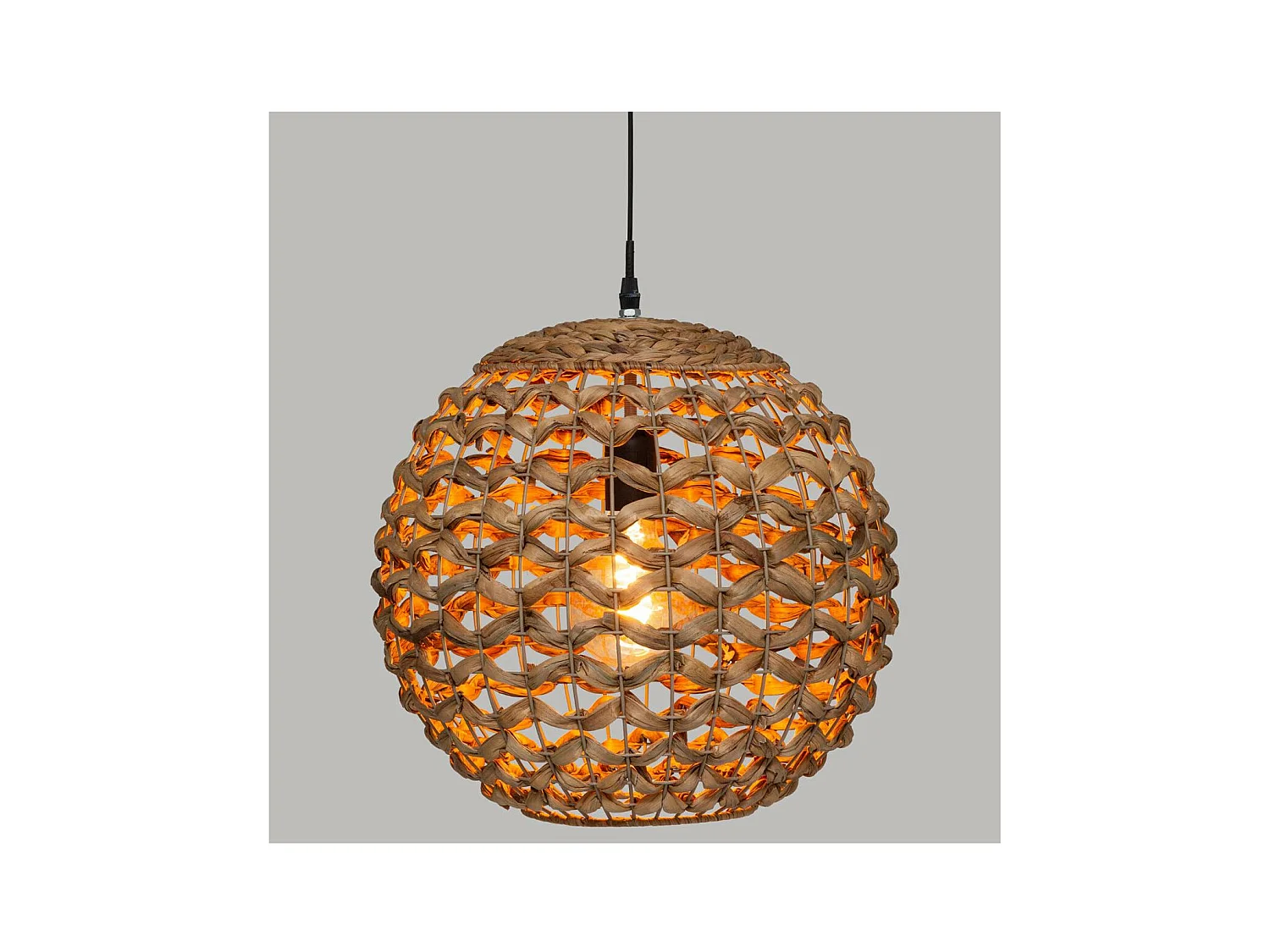 Luminaire Suspension en Fibre naturelle D 38 cm