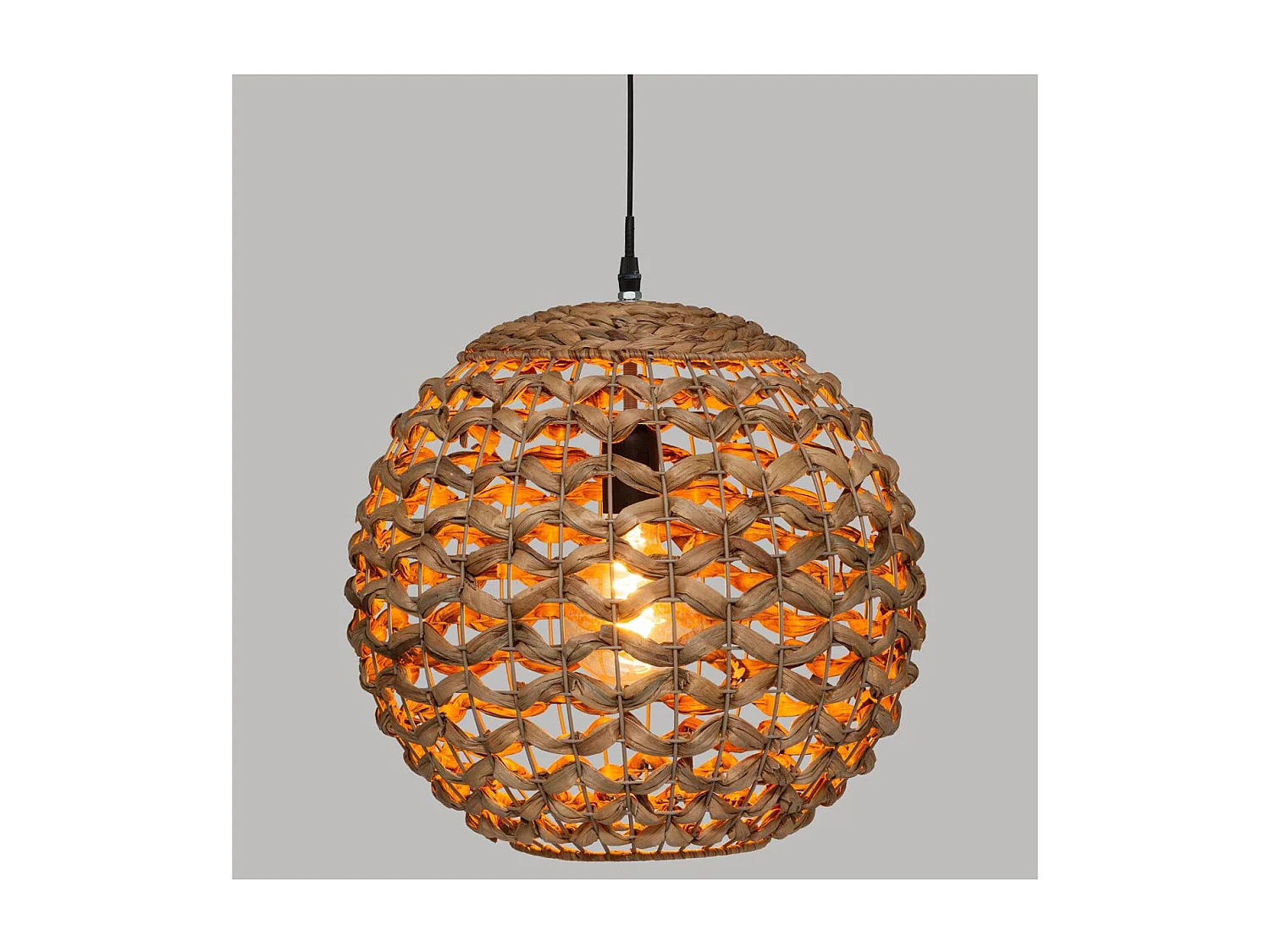 Luminaire Suspension en Fibre naturelle D 38 cm