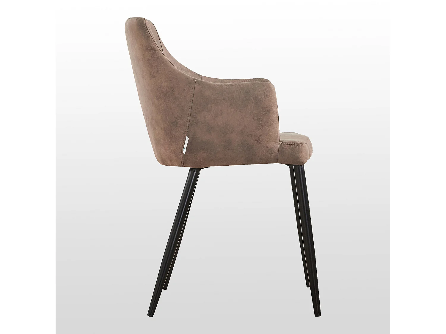 ZARAH - Lot de 2 Chaises Design en Simili Cuir - Rembourrée - Marron