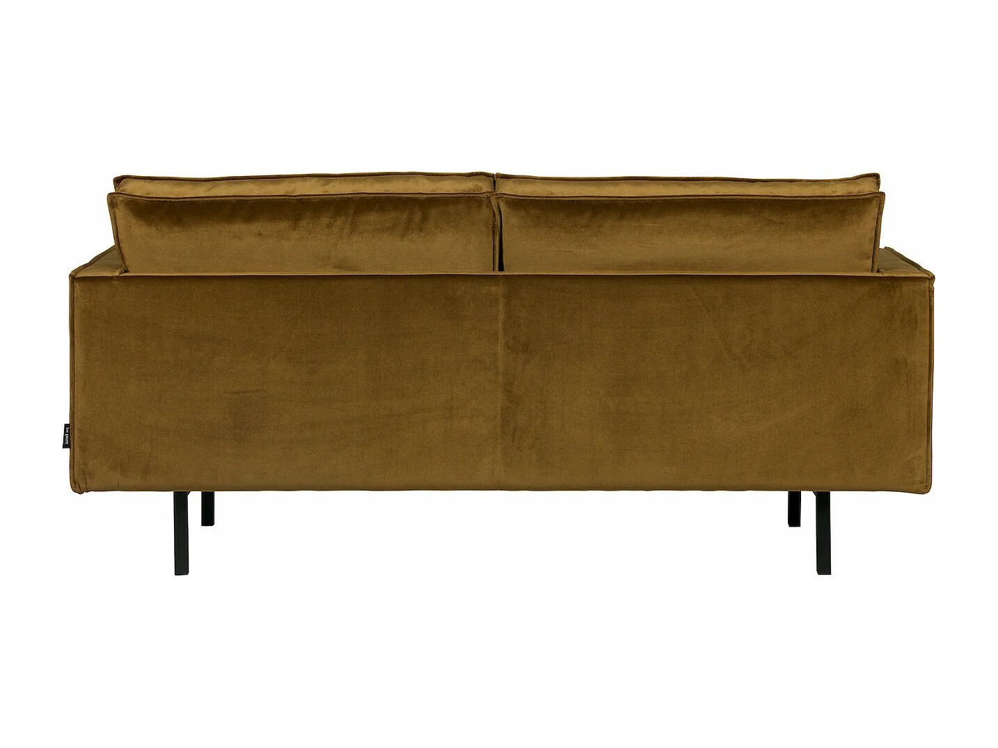 RODEO - Canapé 2 places en velours jaune miel