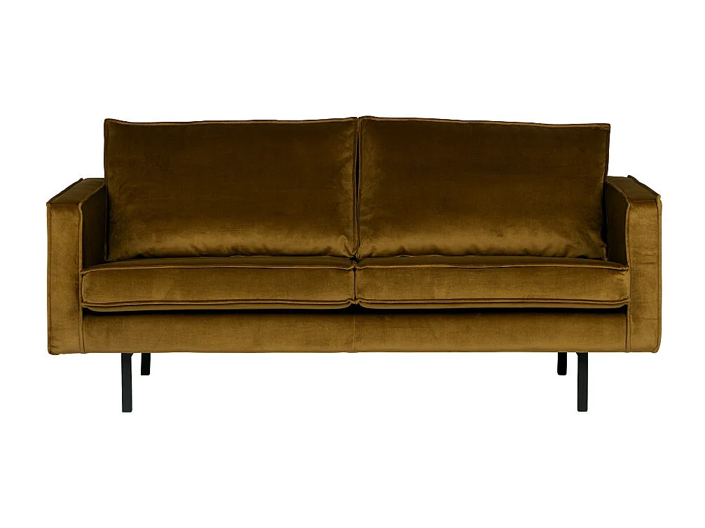 Bronco - Canapé 3 places vintage en velours - Bronze