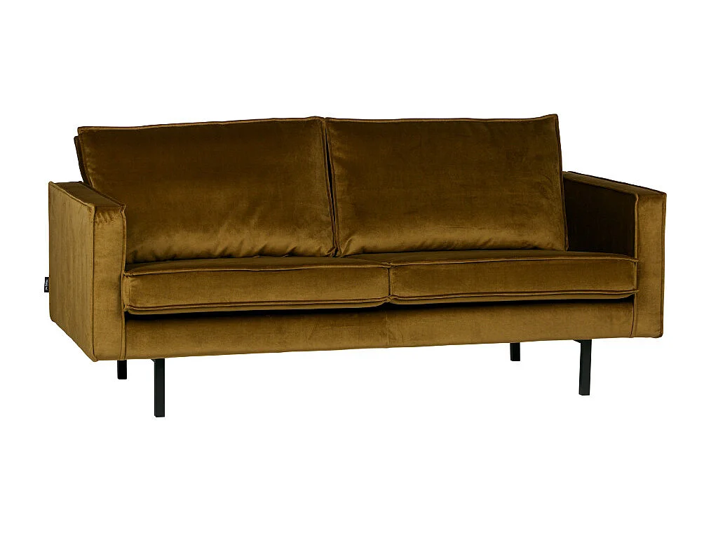 Bronco - Canapé 3 places vintage en velours - Bronze
