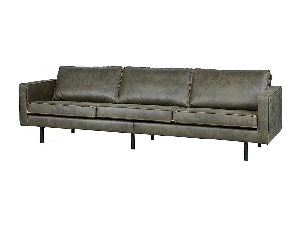 Bronco - Grand canapé 4 places vintage - Couleur - Vert kaki