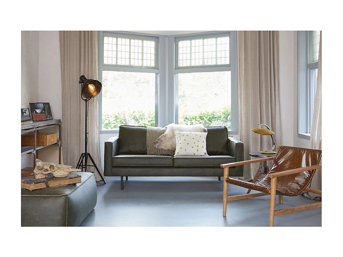 Bronco - Canapé 3 places vintage - Couleur - Vert kaki