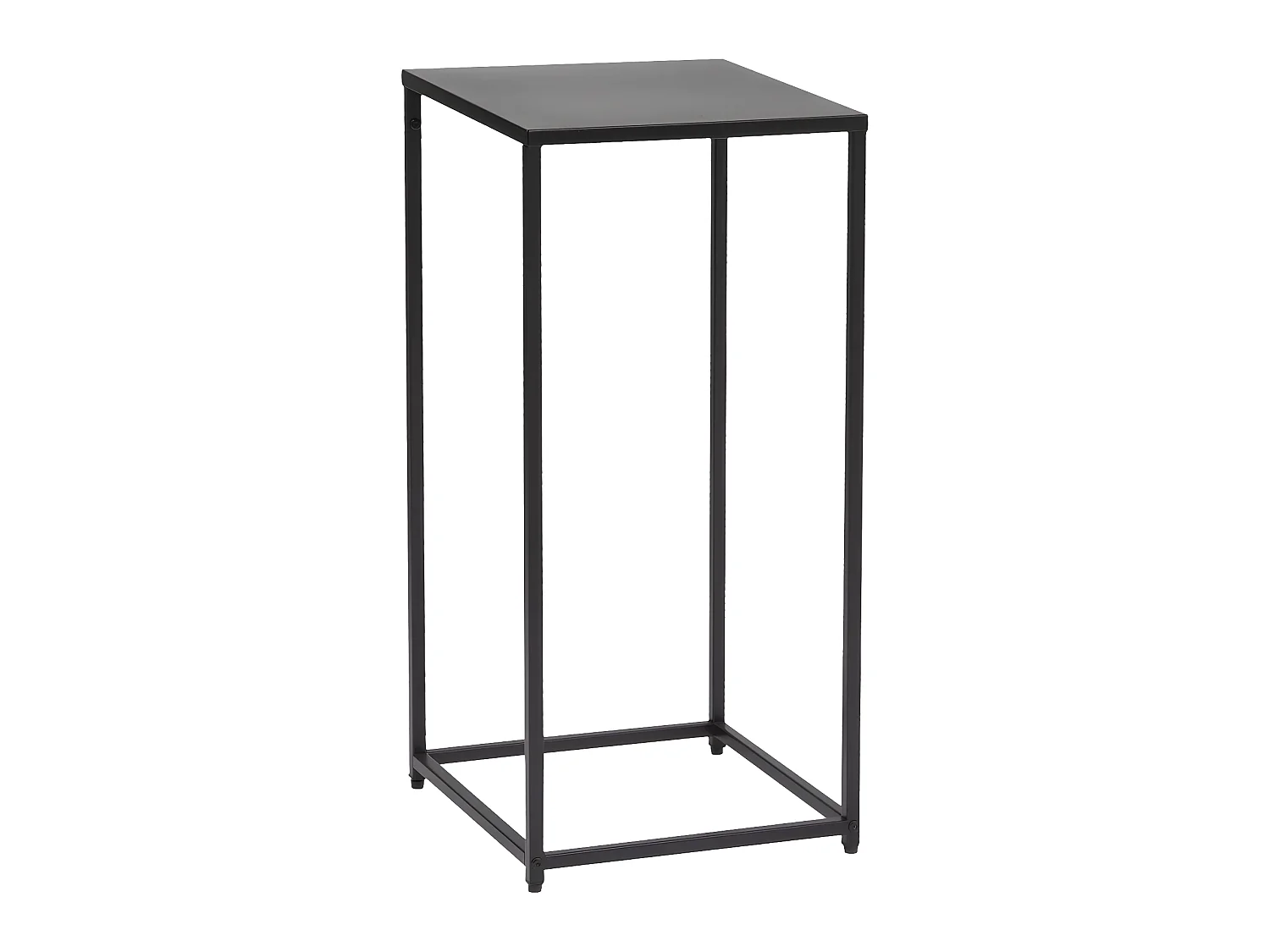 Lot de 2 Tables d'appoint , Bout de canapé ou Sellettes en Métal Noir