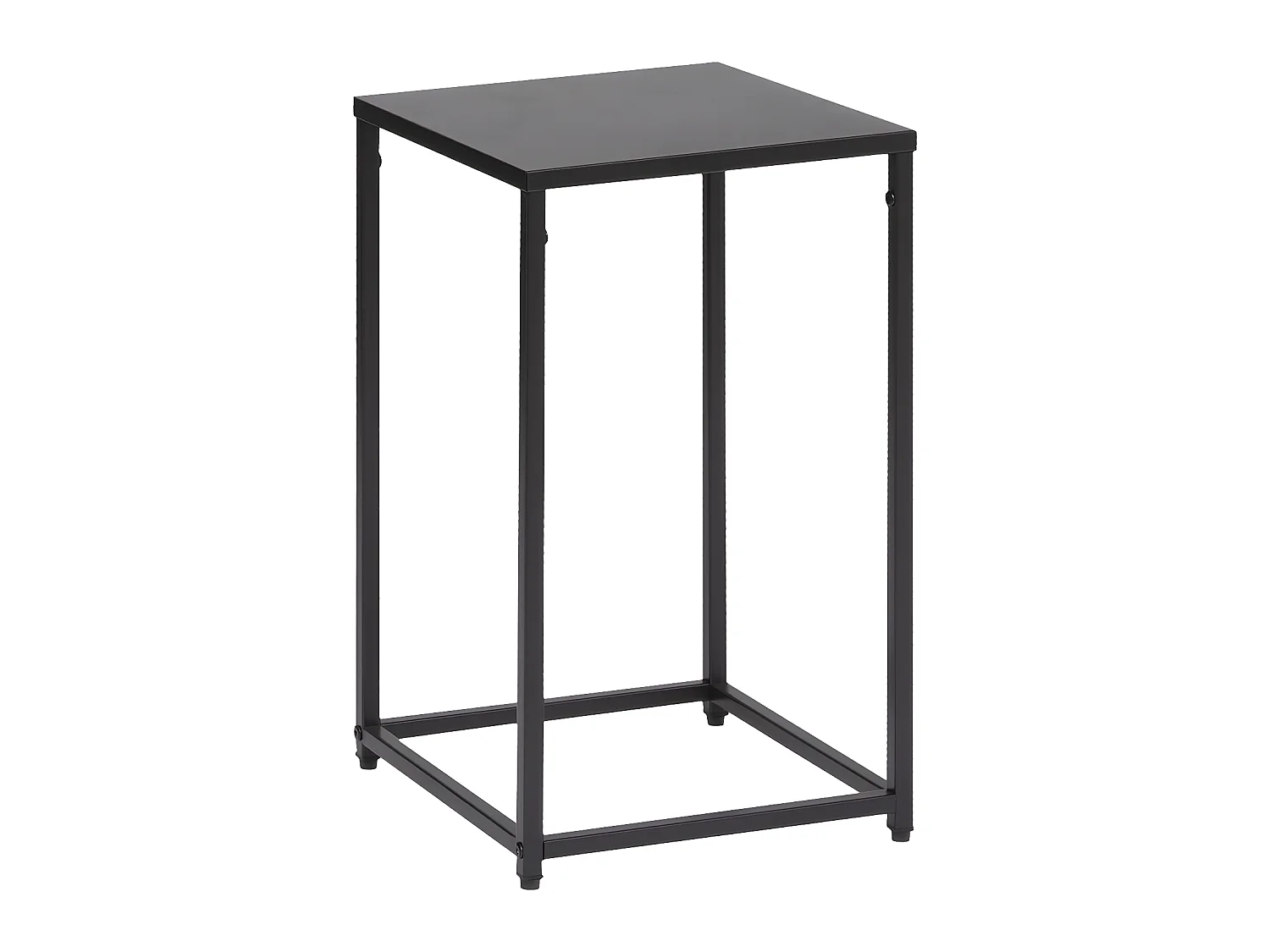 Lot de 2 Tables d'appoint , Bout de canapé ou Sellettes en Métal Noir