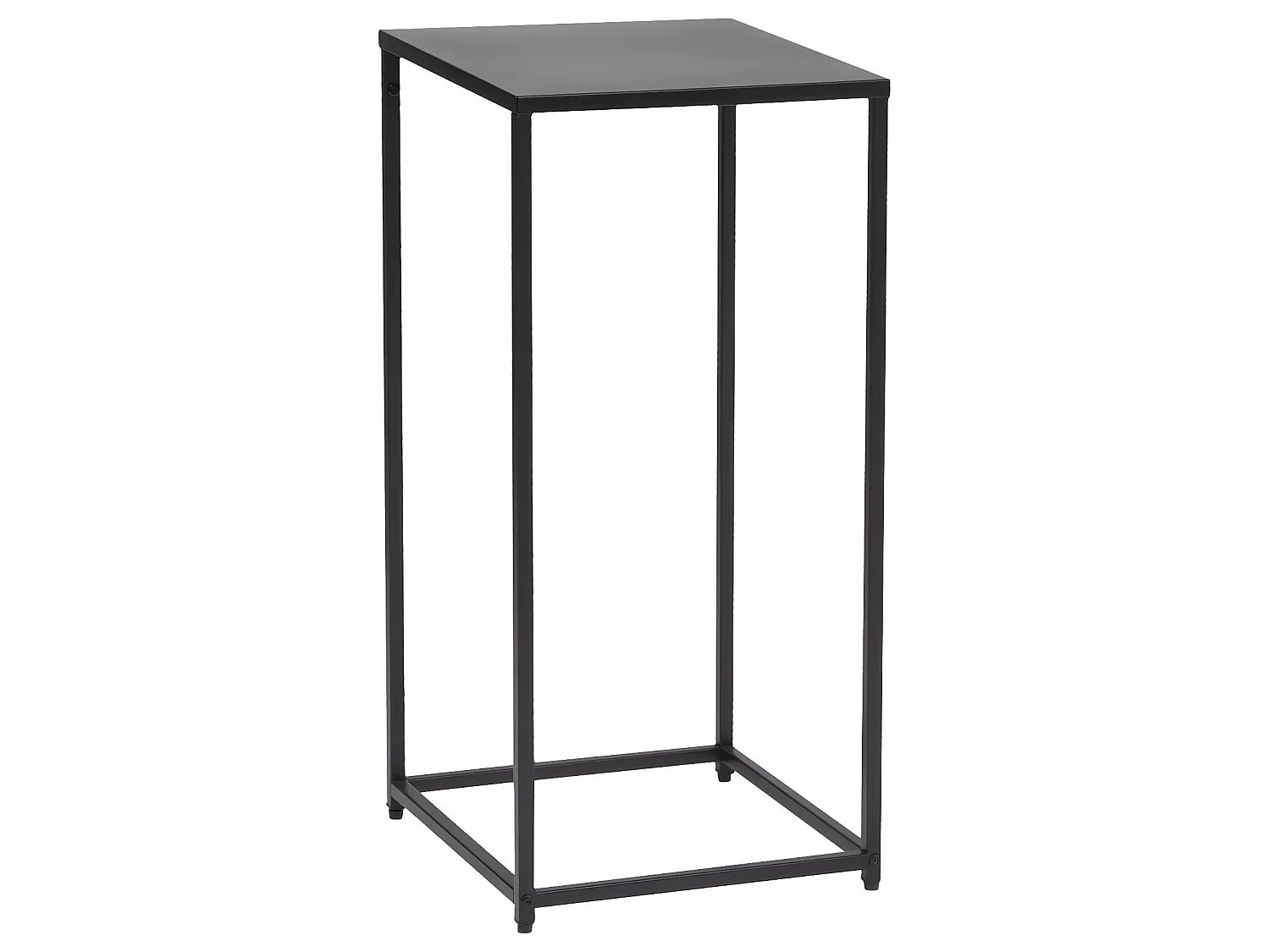 Lot de 2 Tables d'appoint , Bout de canapé ou Sellettes en Métal Noir